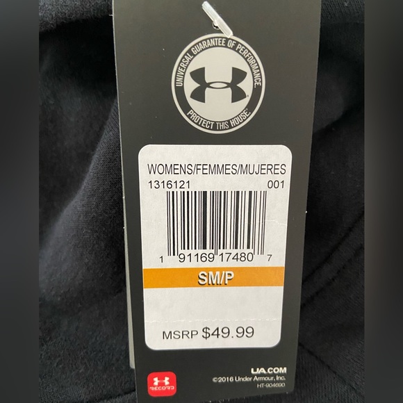 Under Armour Women’s Black Pullover Hoodie Small NWT - Picture 5 of 5